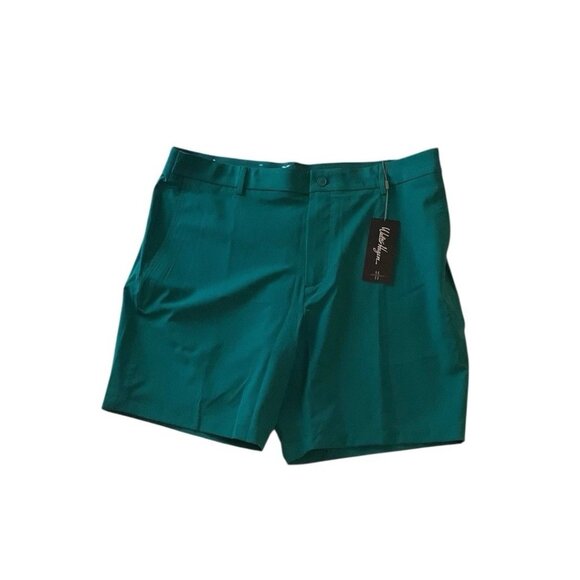 NWT Walter Hagen Men's Performance 11 Easy Waist Golf Short Shorts Green Size 40 - Picture 1 of 6